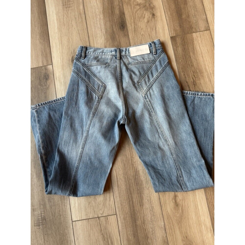 7 For All Mankind Womens Star Panel Easy Straight Button Fly Jeans Blue Size 27 - Picture 13 of 14